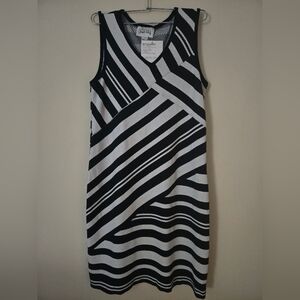 Joseph Ribkoff Multi- Stripe Dress